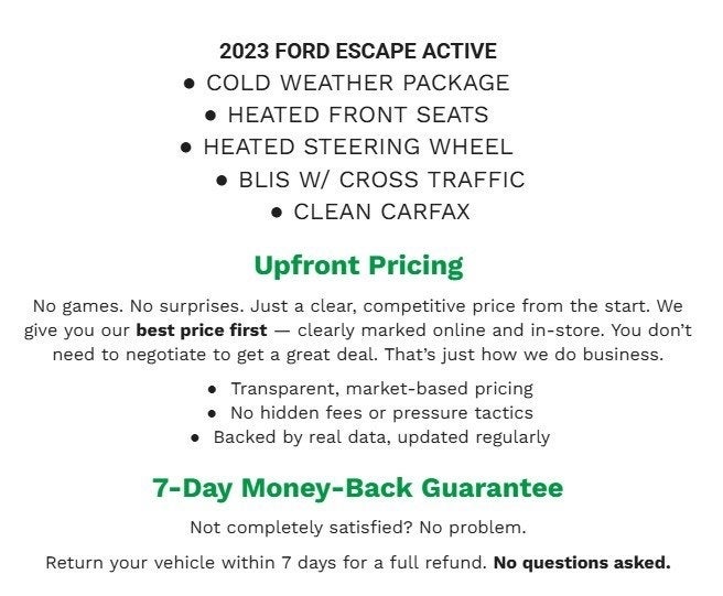 2023 Ford Escape Active AWD