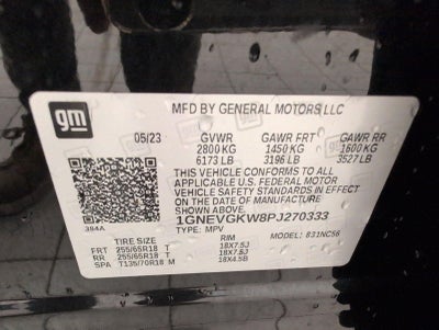 2023 Chevrolet Traverse AWD 4dr LT Cloth w/1LT