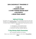 2016 Chevrolet Traverse FWD 4dr LT w/1LT