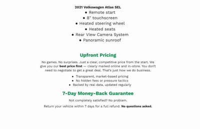 2021 Volkswagen Atlas 2021.5 3.6L V6 SEL 4MOTION