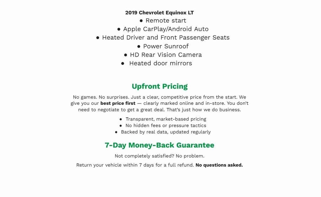 2019 Chevrolet Equinox FWD 4dr LT w/1LT