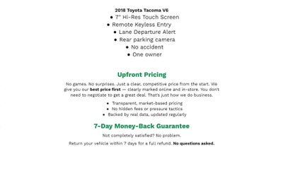 2018 Toyota TACOMA CREW CAB PICKUP - SHORT BED