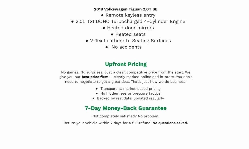 2019 Volkswagen Tiguan SPORT UTILITY