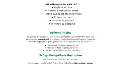 2026 Volkswagen Jetta GLI Autobahn Manual