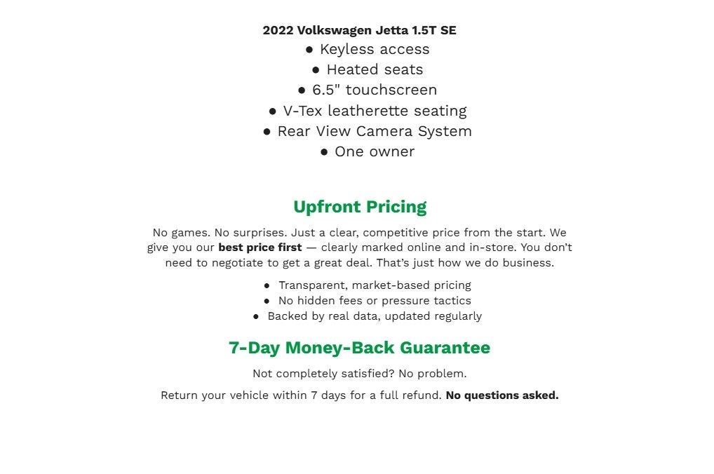 2022 Volkswagen Jetta SE Auto