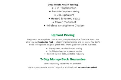 2022 Toyota Avalon Touring FWD