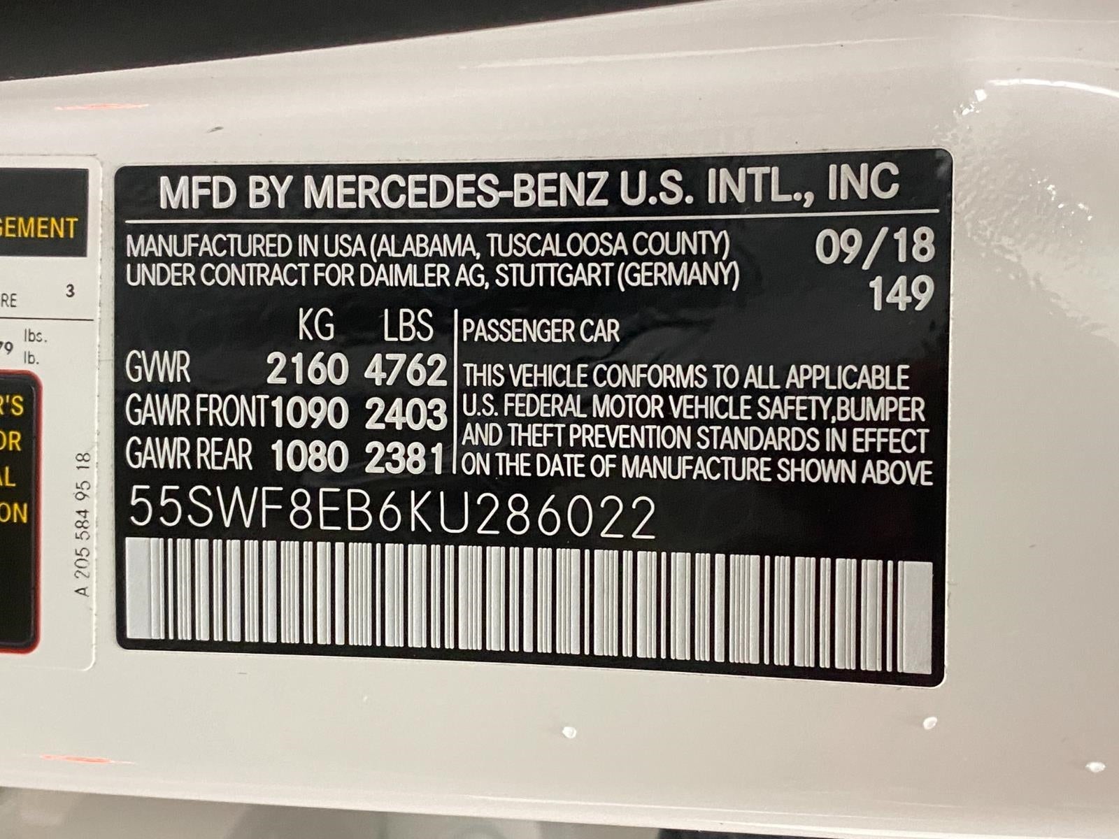 2019 Mercedes-Benz C-Class C 300 4MATIC® Sedan