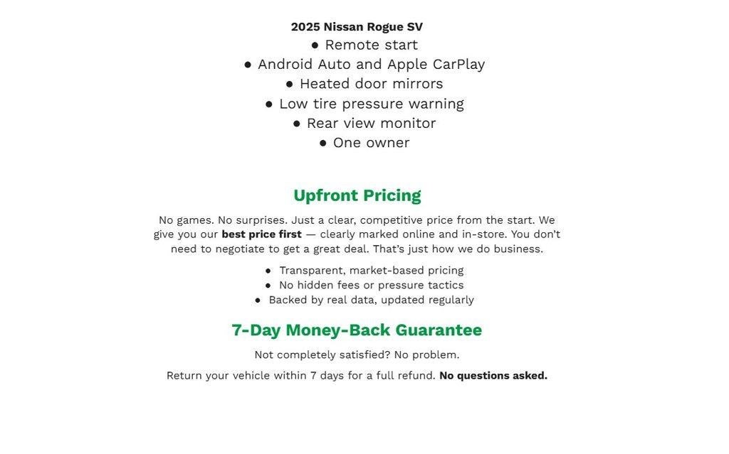 2025 Nissan Rogue AWD SV