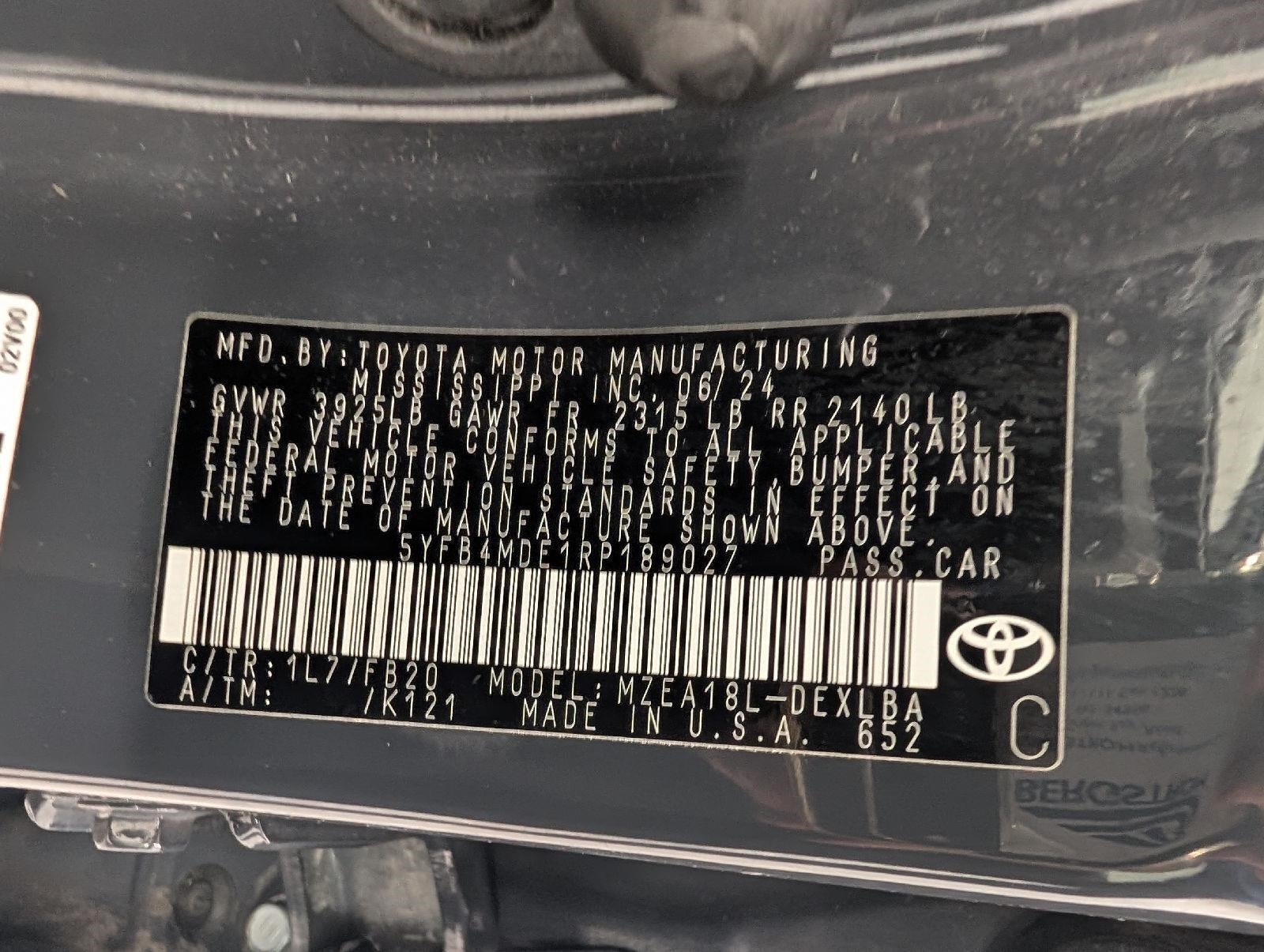 2024 Toyota Corolla LE CVT