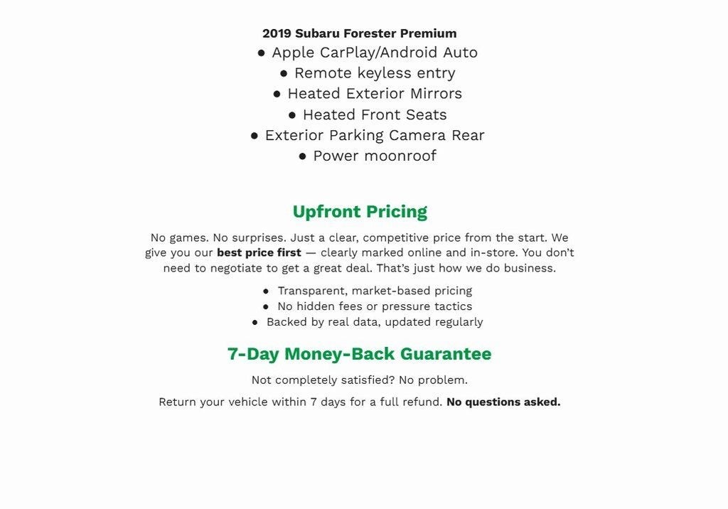 2019 Subaru Forester 2.5i Premium