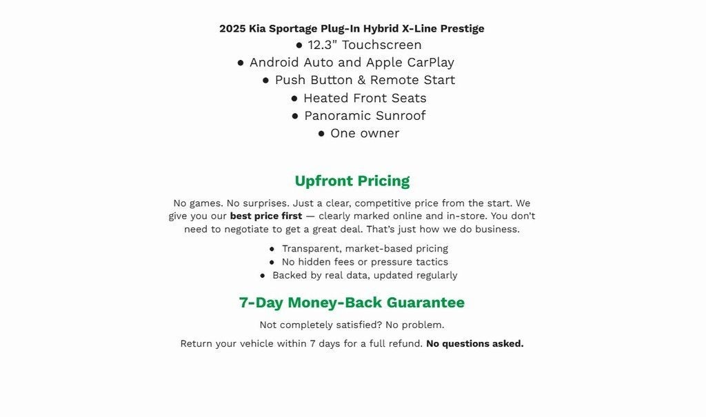 2025 Kia Sportage Plug-In Hybrid X-Line Prestige AWD