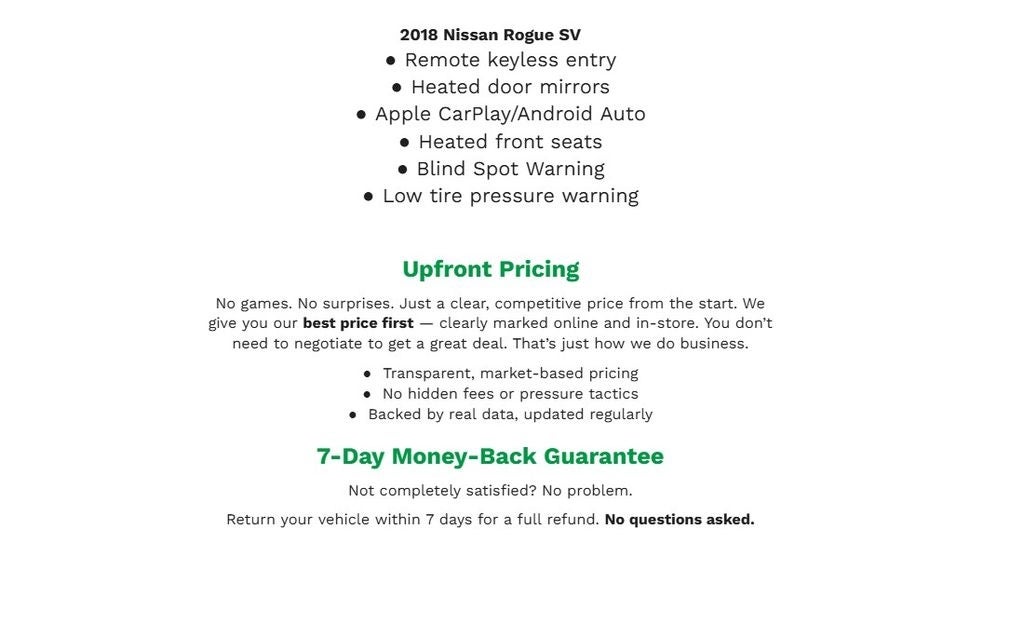 2018 Nissan Rogue AWD SV