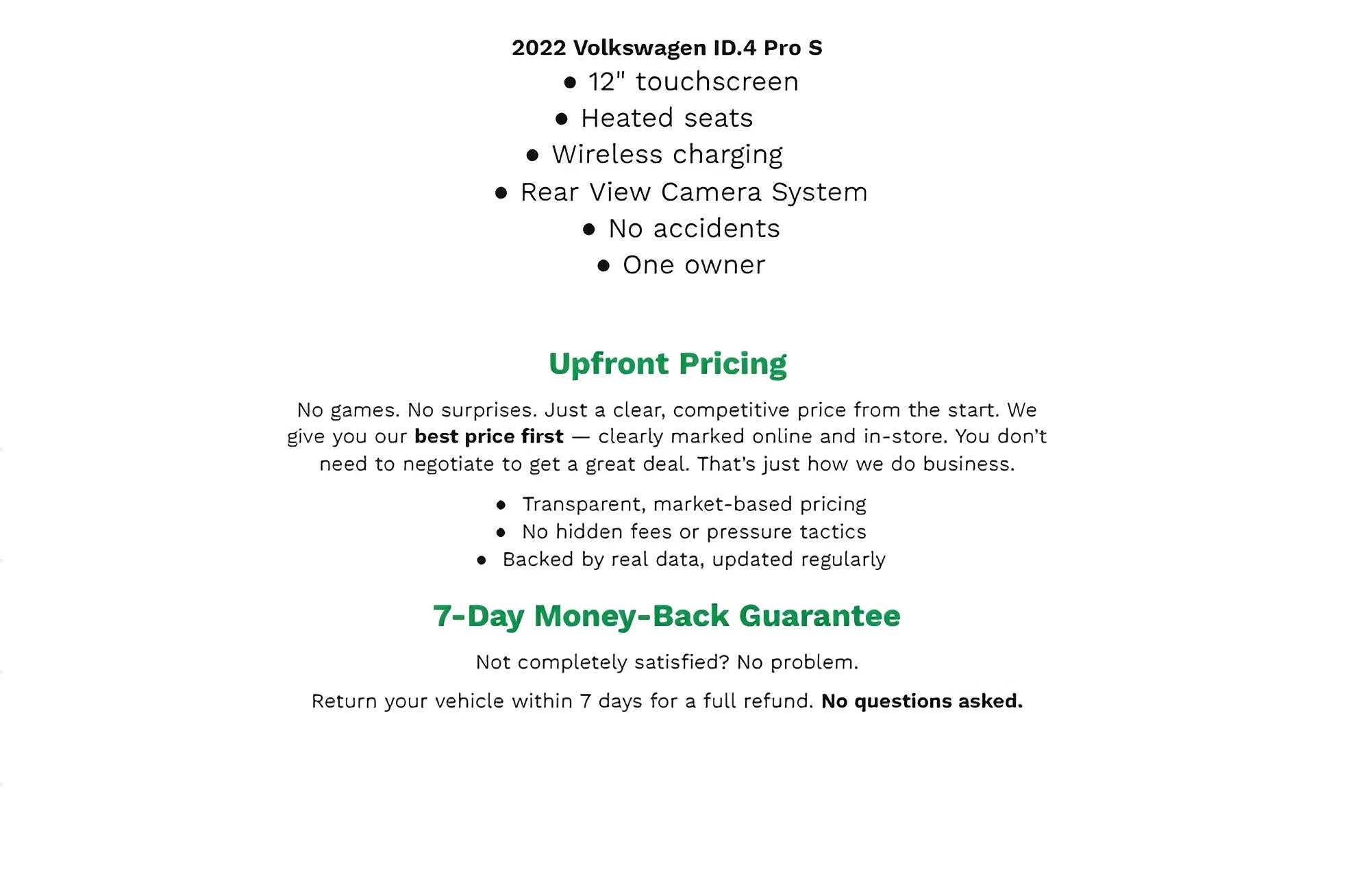 Used 2022 Volkswagen ID.4 PRO S with VIN WVGUNPE27NP043184 for sale in Ashwaubenon, WI