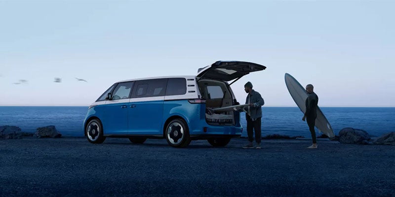 2025 Volkswagen ID. Buzz by the ocean
