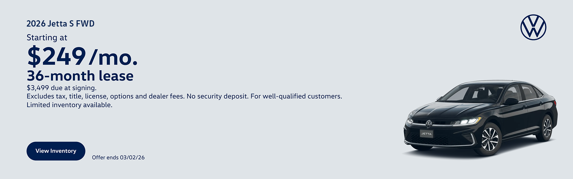 2026 Jetta S FWD Inventory 