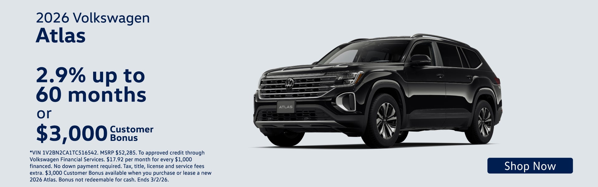 2026 Volkswagen Atlas