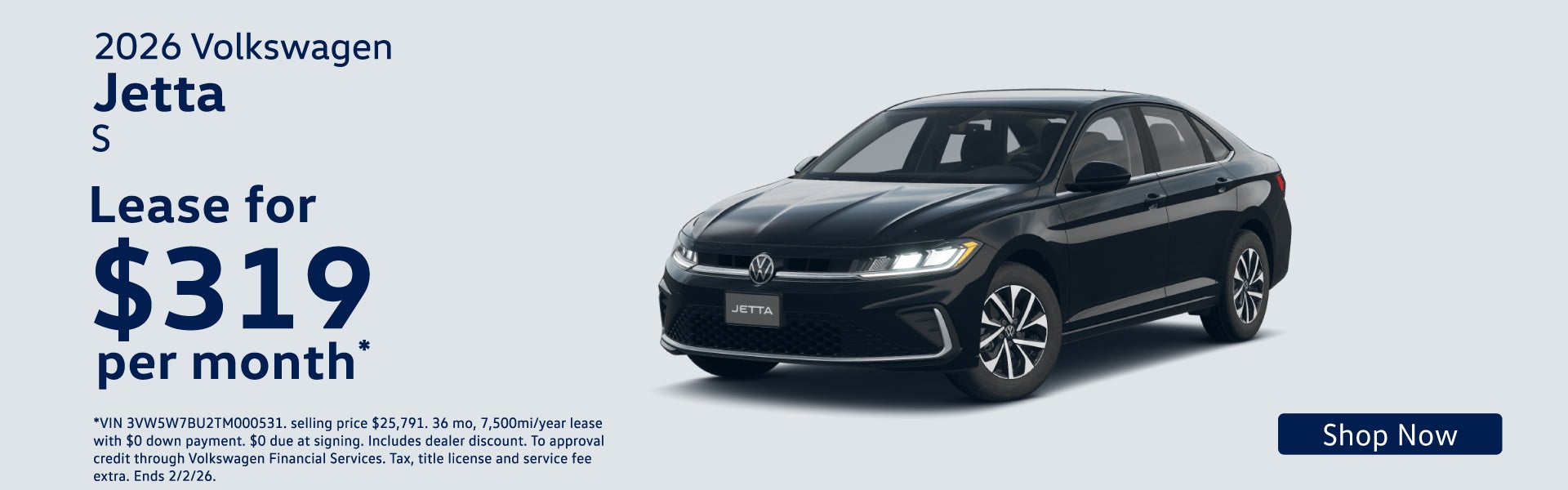 2026 Volkswagen Jetta S